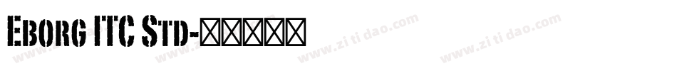 Eborg ITC Std字体转换
